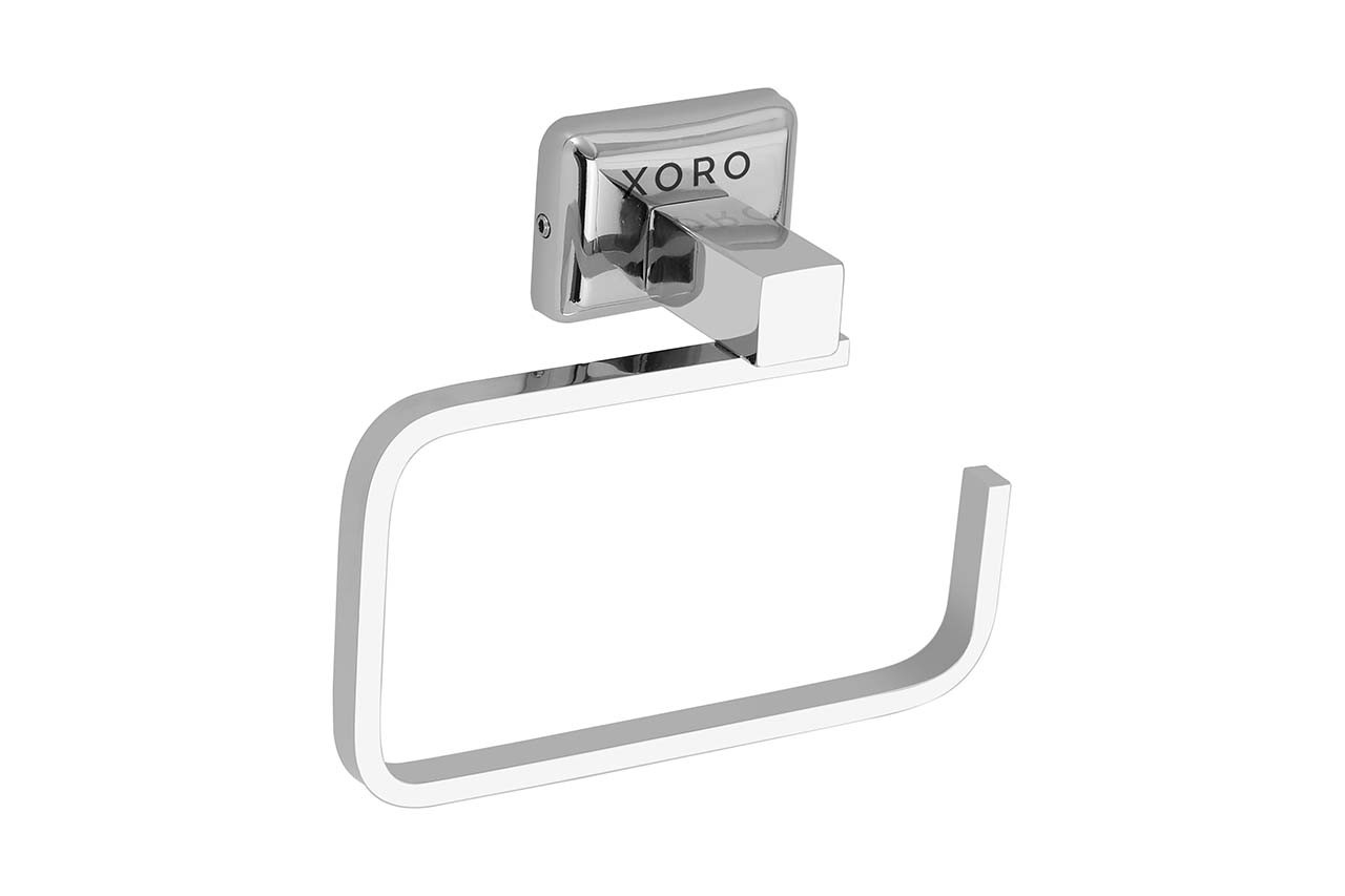 Modern Bathroom Paper Holder, Wall Mount, Silver Chrome