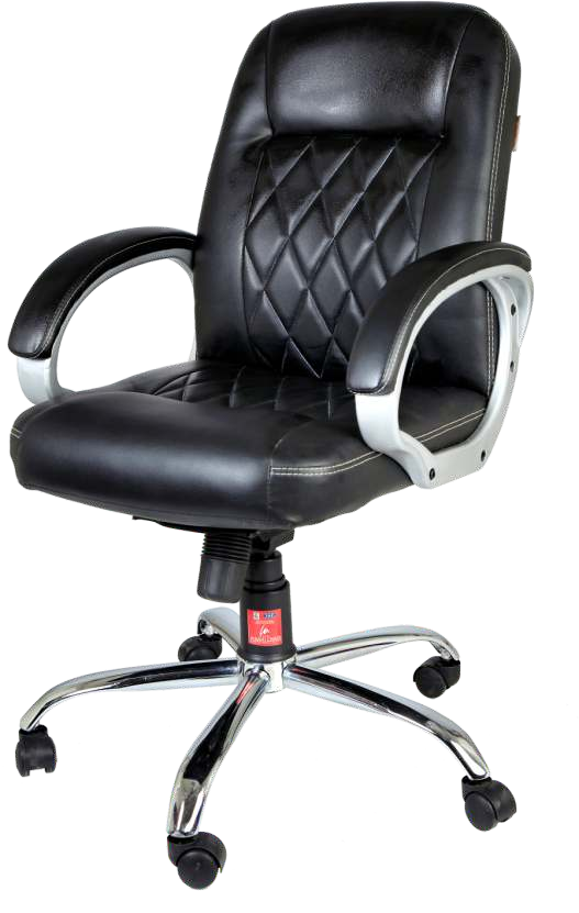 Black Medium Back Chair, Sunny Series Model 2402