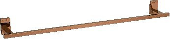 Towel Rod, Rose Gold Finish, Modern Bathroom Hardware
