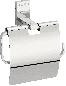 Wall Mounted Paper Holder, Silver Finish, Modern Design