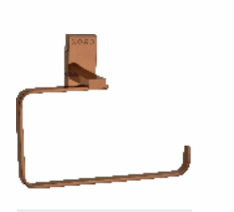 Modern Bathroom Towel Ring Holder, Wall Mounted, Rose Gold