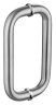 Glass Door Handle, 300mm Length, 22mm Diameter, Stainless Steel 202/304