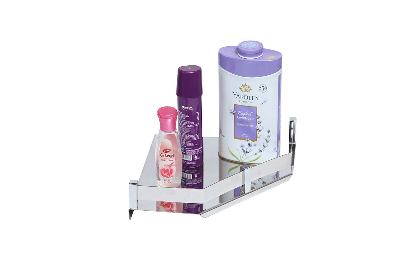 Stainless Steel Corner Shelf Organizer, 9x9 inch and 12x12 inch, 2-Tier