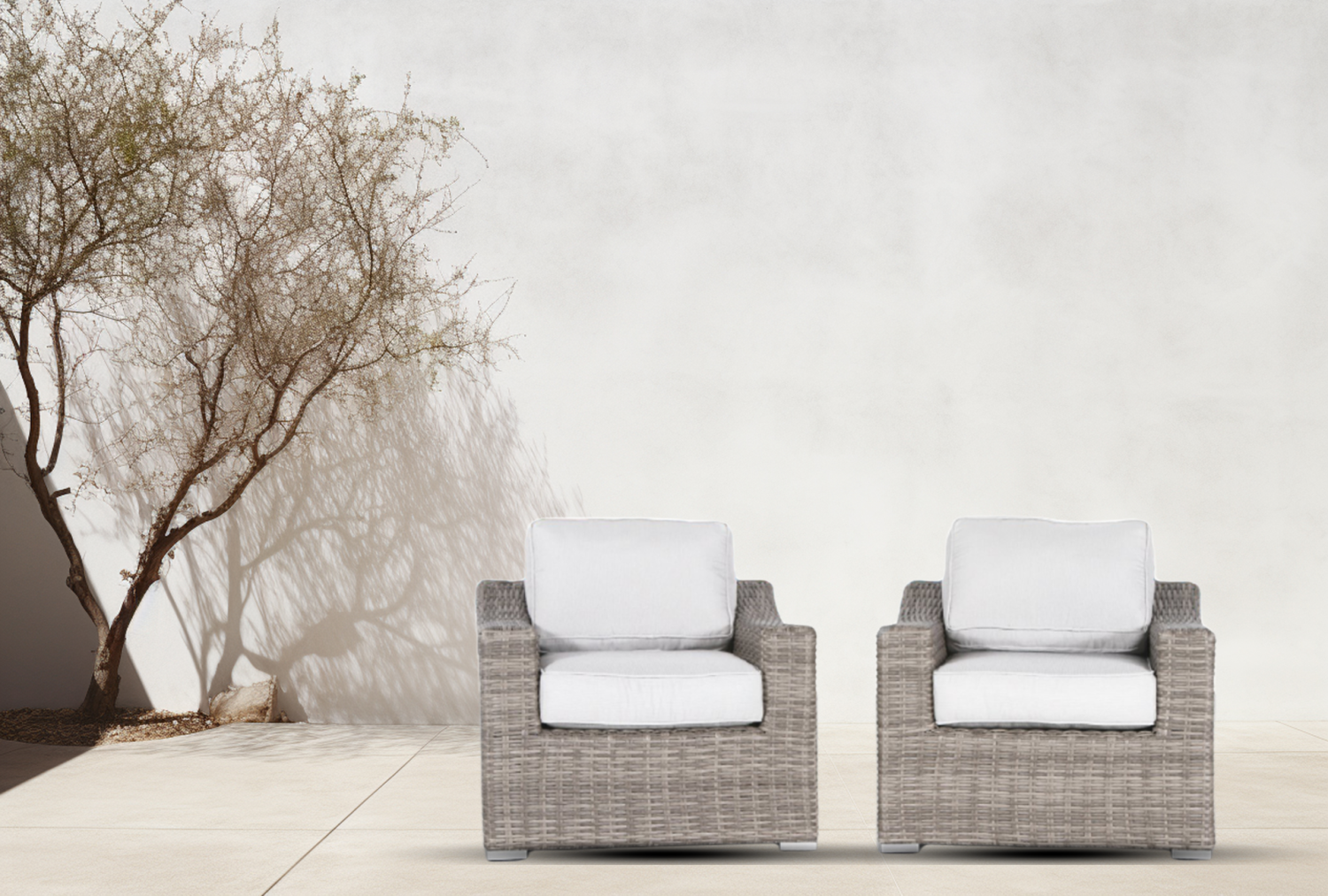 Fully Assembled Patio Chair with Cushions 2