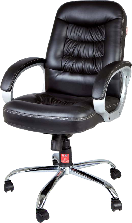 Model 1702 Finger Series Medium Back Chair, Black