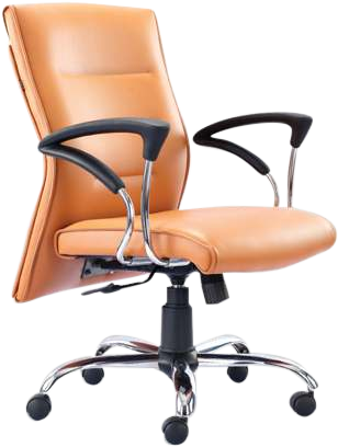 Flair Series Medium Back Chair - Model 1802, Wooden