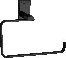 Modern Bathroom Towel Ring, Wall Mount, Black