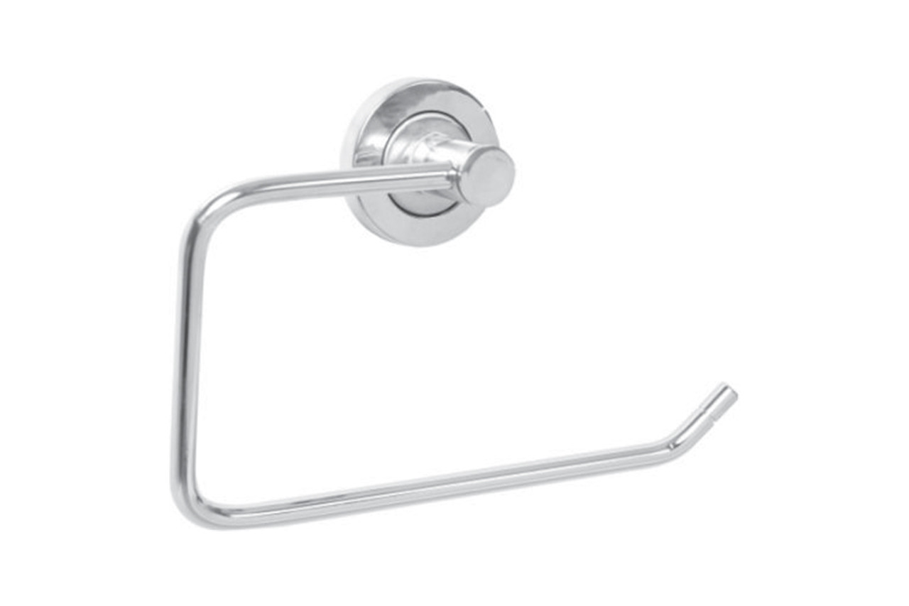 Modern Towel Ring, Wall-Mounted, Silver
